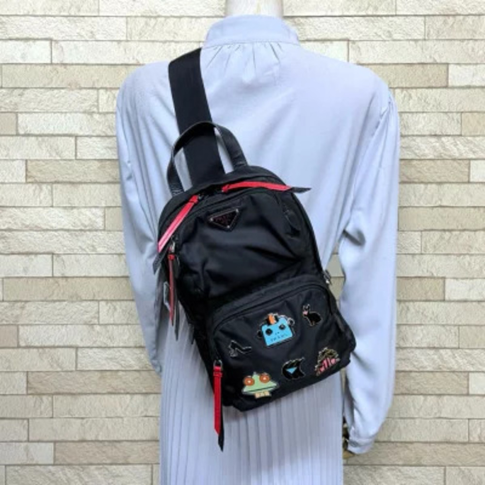 Prada Body Bag Daypack Backpack Black